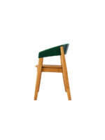 Megan Turquoise Modern Wooden Armchair