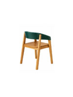 Megan Turquoise Modern Wooden Armchair