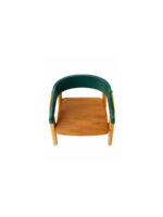 Megan Turquoise Modern Wooden Armchair